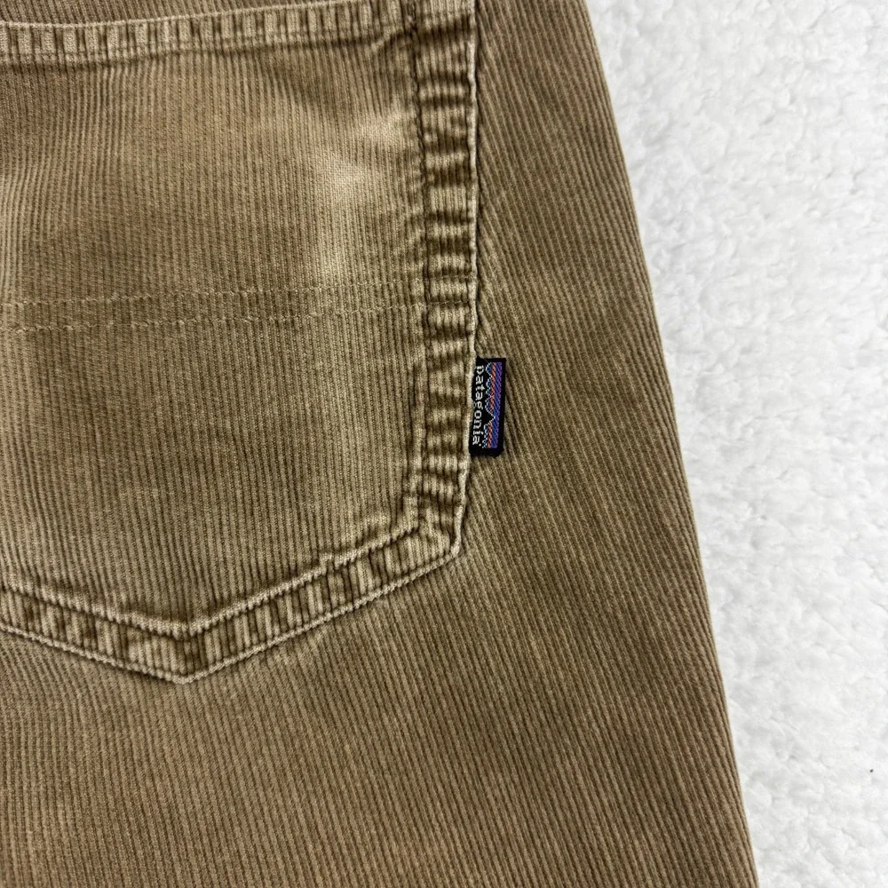 Patagonia Pants Mens 36 Brown Cotton Corduroy Mid Rise Streetwear Straight Leg